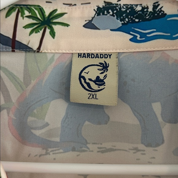 Men's Dinosaur Print Casual Button Down Shirt - Picture 4 of 6